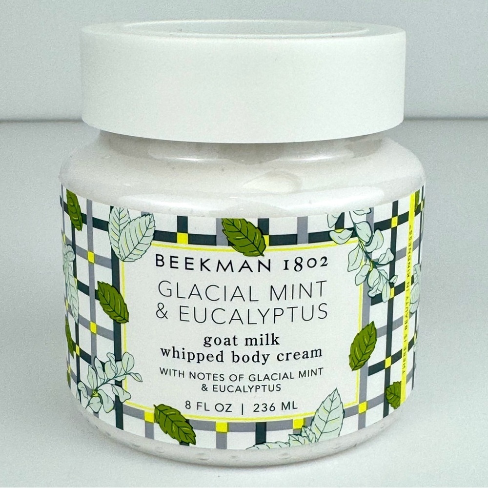 Beekman 1802 Gift Set Glacial Mint & Eucalyptus Whipped Body Cream & Body Scrub - Picture 2 of 9